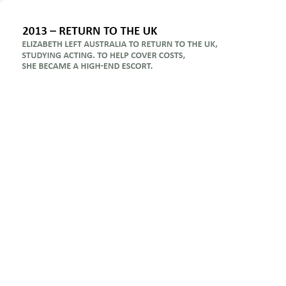 Elizabeth G's Career Journey: 2013. She Return to UK